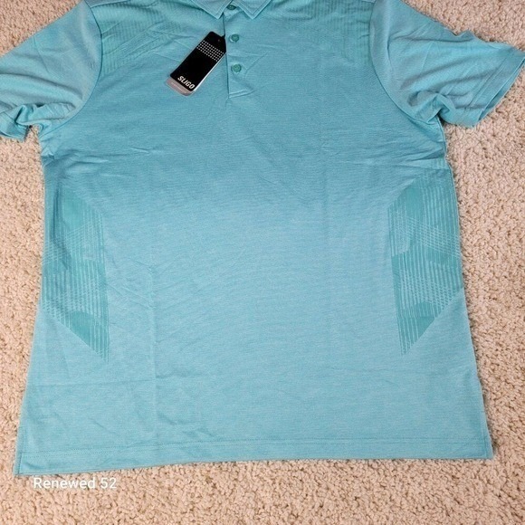 Slingo Wear Men's XL Blue Polo Shirt UPF 40 Moisture Wicking NEW - Picture 8 of 13